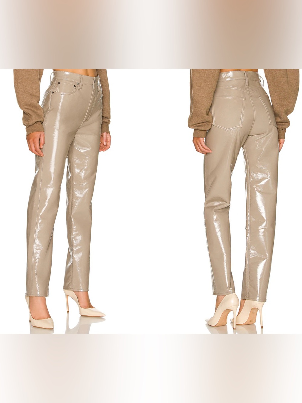 Agolde recycled Leather 90's Pinch Waist